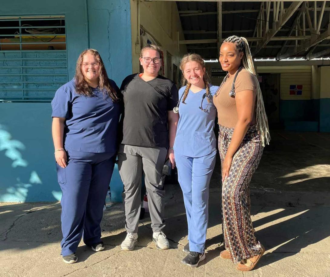 Nursing students in the Dominican Republic